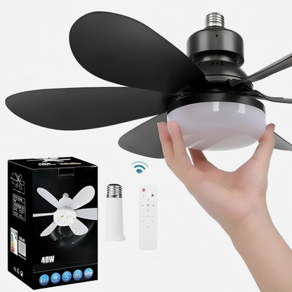 💡 Solution « Smart Fan Light » : ventilateur de plafond à LED à intensité variable avec kit de fixation facile à installer ! 🌀