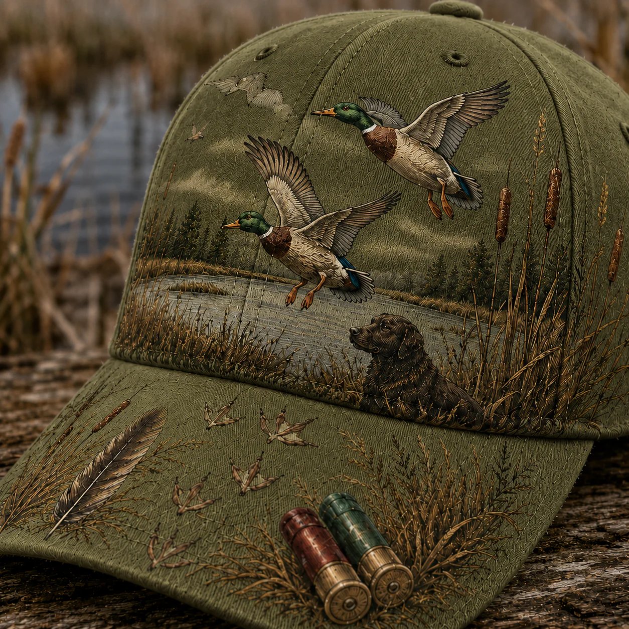 💥 SPECIELT TILBUD 50% RABAT -🦆 WILD & READY-HAT TIL ANDEJAGT - 100% BOMULD