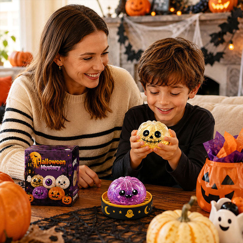 🎃 Halloween Dumpling Squeeze Squishy Legetøj
