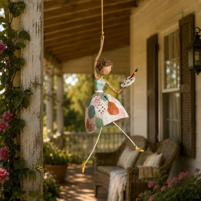 💃🌸 Lad dit rum danse — Eventyrlig Dansende Dame Hængepynt