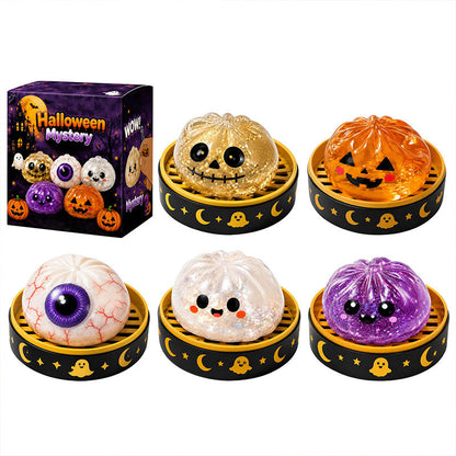 🎃 Halloween Dumpling Squeeze Squishy Legetøj