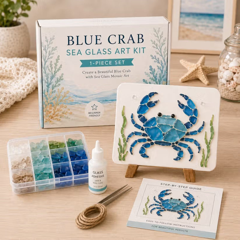 🌊✨ Kunst-DIY-sæt med havtema – Skab et fantastisk mosaik-mesterværk
