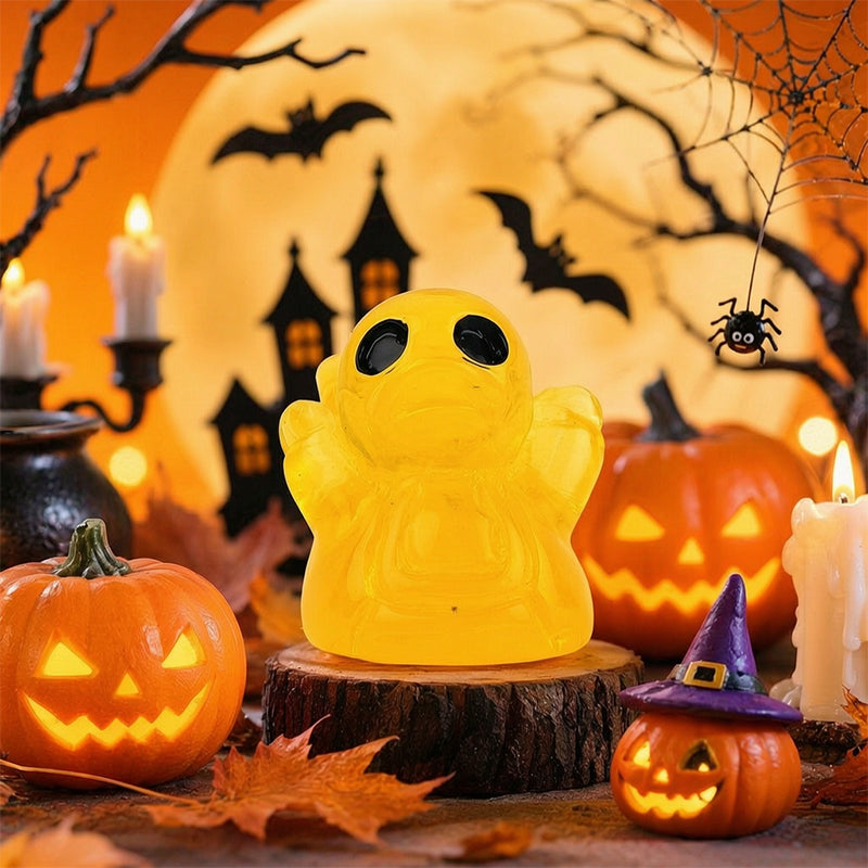 🎃🐤 Halloween Mini Harpiksænder — 12 Uhyggelige Design, 2,5 cm Små Figurer