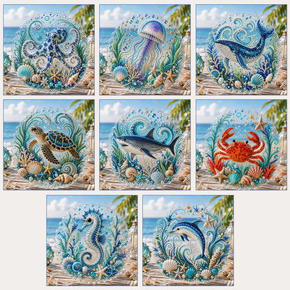 🌊✨ Mosaikkunstsæt med havtema – Afslappende krea-projekt til smukke kystinspirerede kunstværker