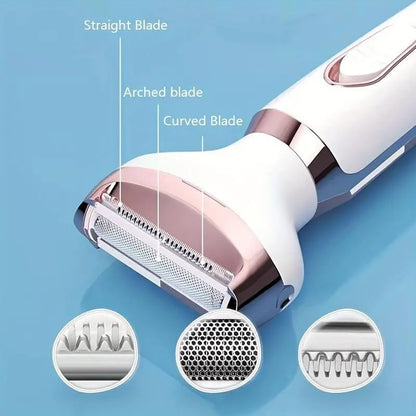 Comfort 4 in 1 Electric Shaver for Ladies, Epilator hiustenpoistoon, langaton kehon kauneusinstrumentti, lahja Halloweenille ja joululle, syksyn lahja