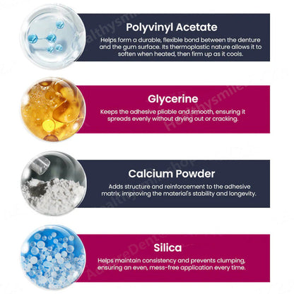 AdhereDent® termoplastinen hammasproteesiliima ⏳ Kestava proteesin kiinnitys