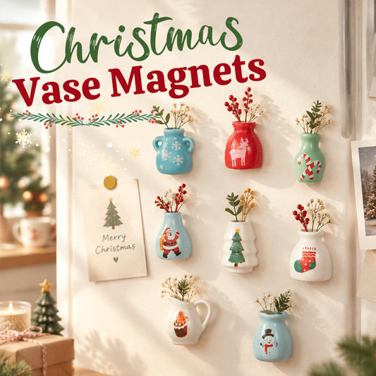 Jule Mini Vase Køleskabsmagneter 🎄✨