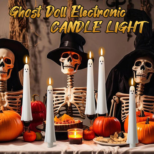 🎃👻 Etäohjattava kummitusvalo 3D-leimuavalla sydämellä 👻🎃