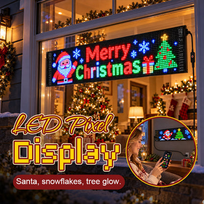 🎄 Animeret jule-LED-display til bilen