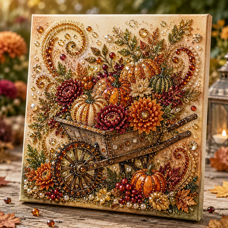 🍂💎 Helmiäisteos-askartelusetti syksyyn – Rentouttavaa DIY-askartelua hohtavan syystaiteen luomiseen 🖌️