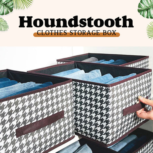 Houndstooth vaatteiden säilytyslaatikko