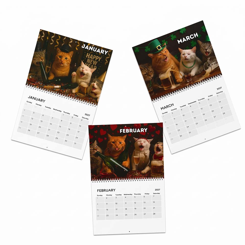 🍺🐱 Fullde Katte 2027 Kalender