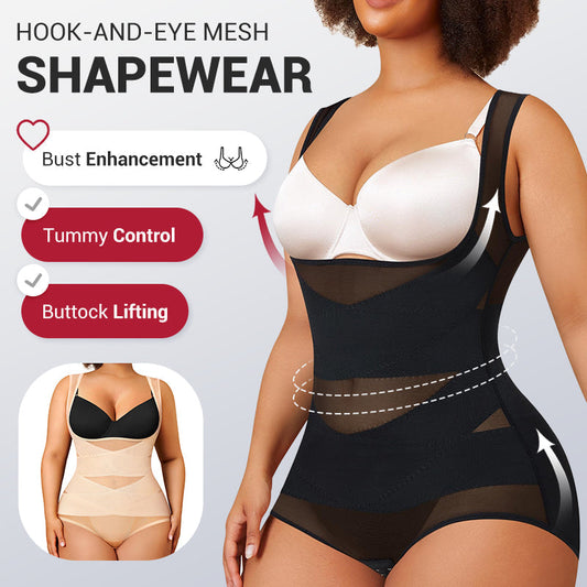 🎉Erikoismyynti - 49% OFF✨3-in-1 Naisten kevytrakenteinen verkkojooga Bodysuit Shaper