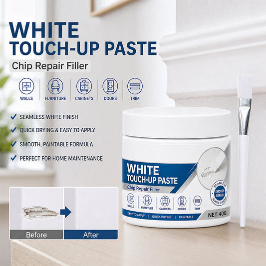Hvid Møbel-Touch-Up Pasta med Pensel