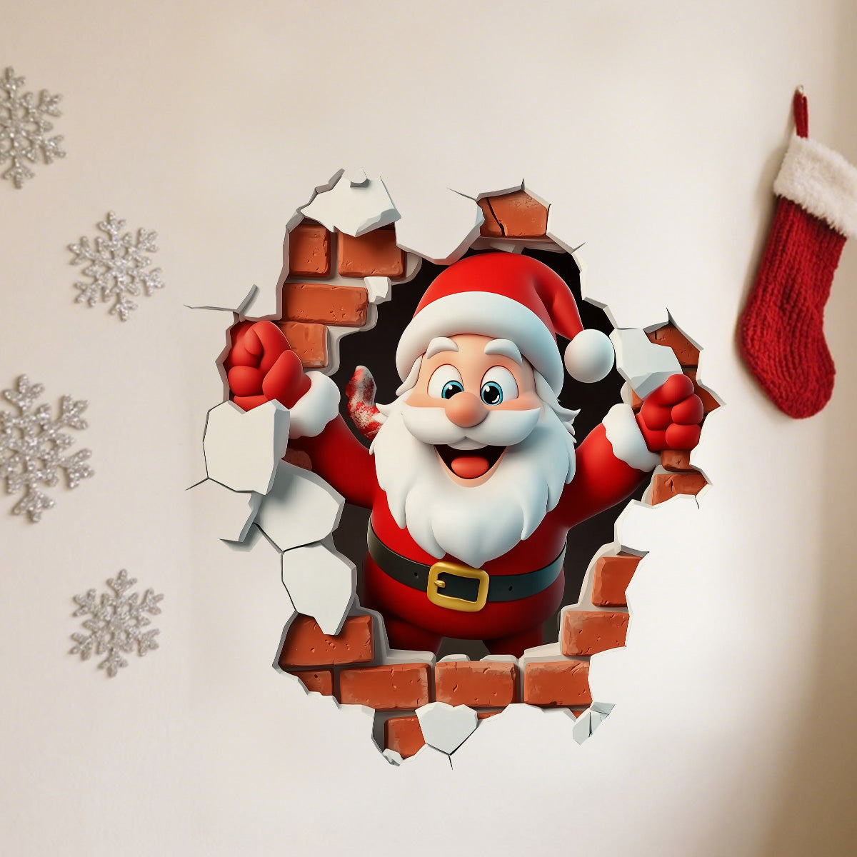 🎁Julesalg Kun 99 kr!!🔥🎅Kreativt Julevægklistermærke