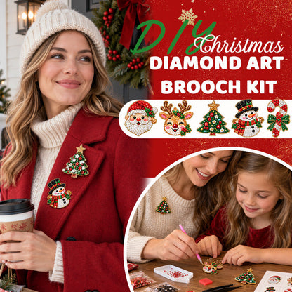 DIY jule-diamantbrochesæt med 6 designs 💎🎄