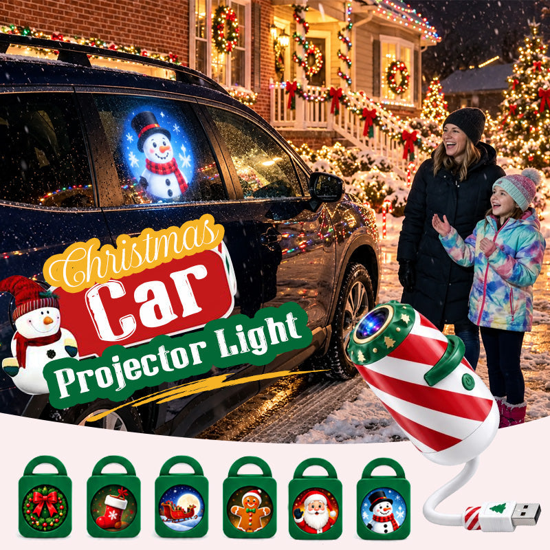 🎅 Merry Ride juleprojektør til bilen