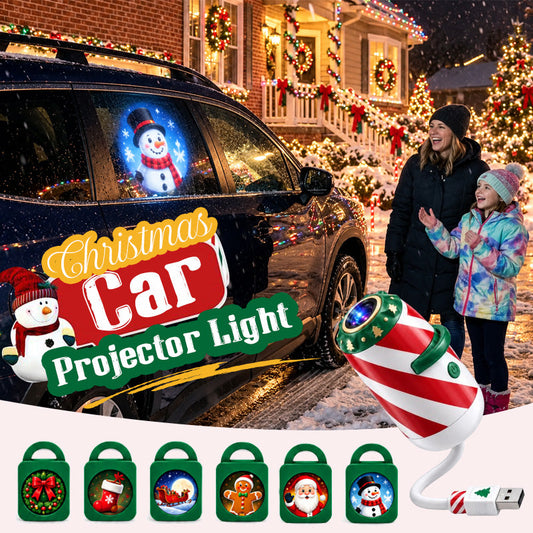 🎅 Merry Ride juleprojektør til bilen