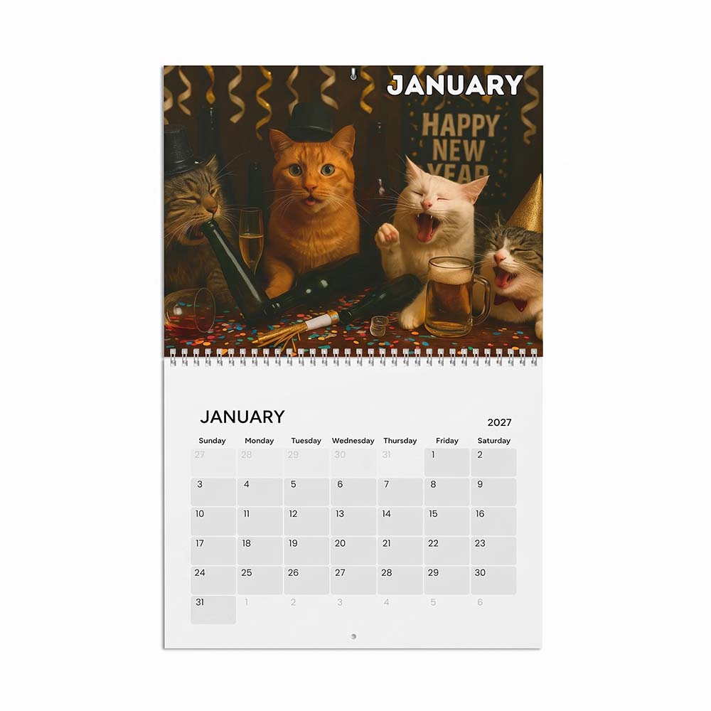 🍺🐱 Fullde Katte 2027 Kalender