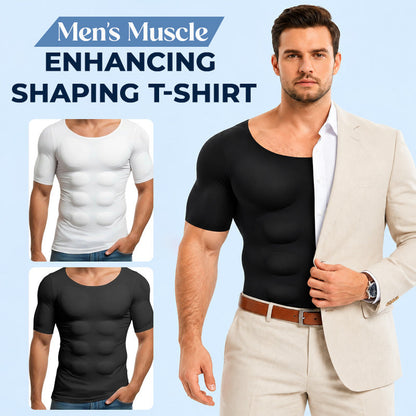 💪 Mænds formende muskel-T-shirt – Få et mere markeret look med det samme!