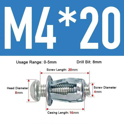 M4/M5/M6 Ontto Teräsmuovilaatta Aluminiumlaatta Laajakoukku