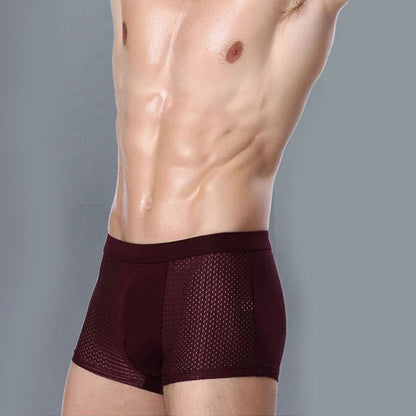 Men's Honeycomb Breathable Ice Silk Underwear