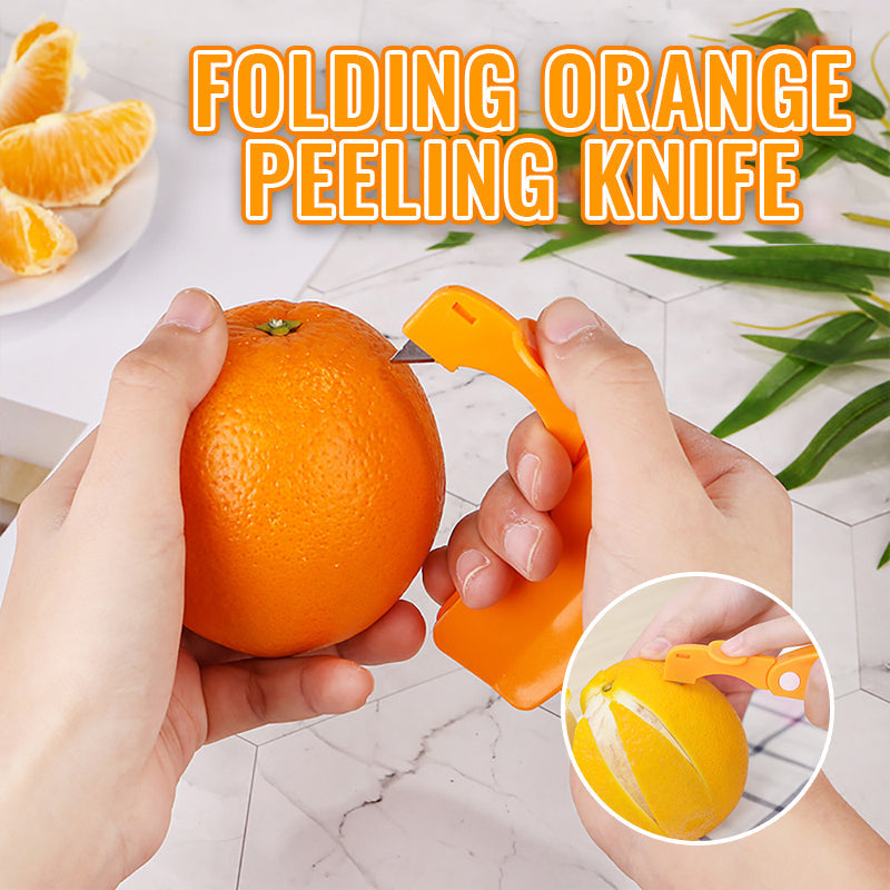 🍊 Sammenklappelig appelsinskræller – Nem skrælning uden rod, perfekt til at tage med på farten