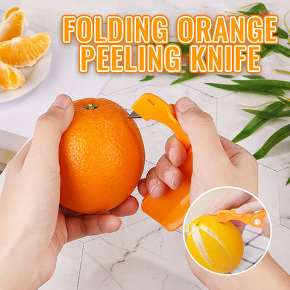 🍊 Sammenklappelig appelsinskræller – Nem skrælning uden rod, perfekt til at tage med på farten
