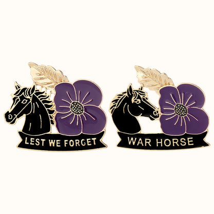 🌺🐎 Markant & Symbolsk — Lilla Valmue Heste-Mindebroche