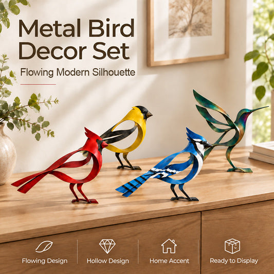 🕊️ Metal fugleskulptur til hjemmet 🏡