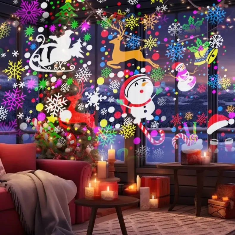 🎅 Julespecialpris 199 kr!! 🔥🔥 LED juleprojektørlampe
