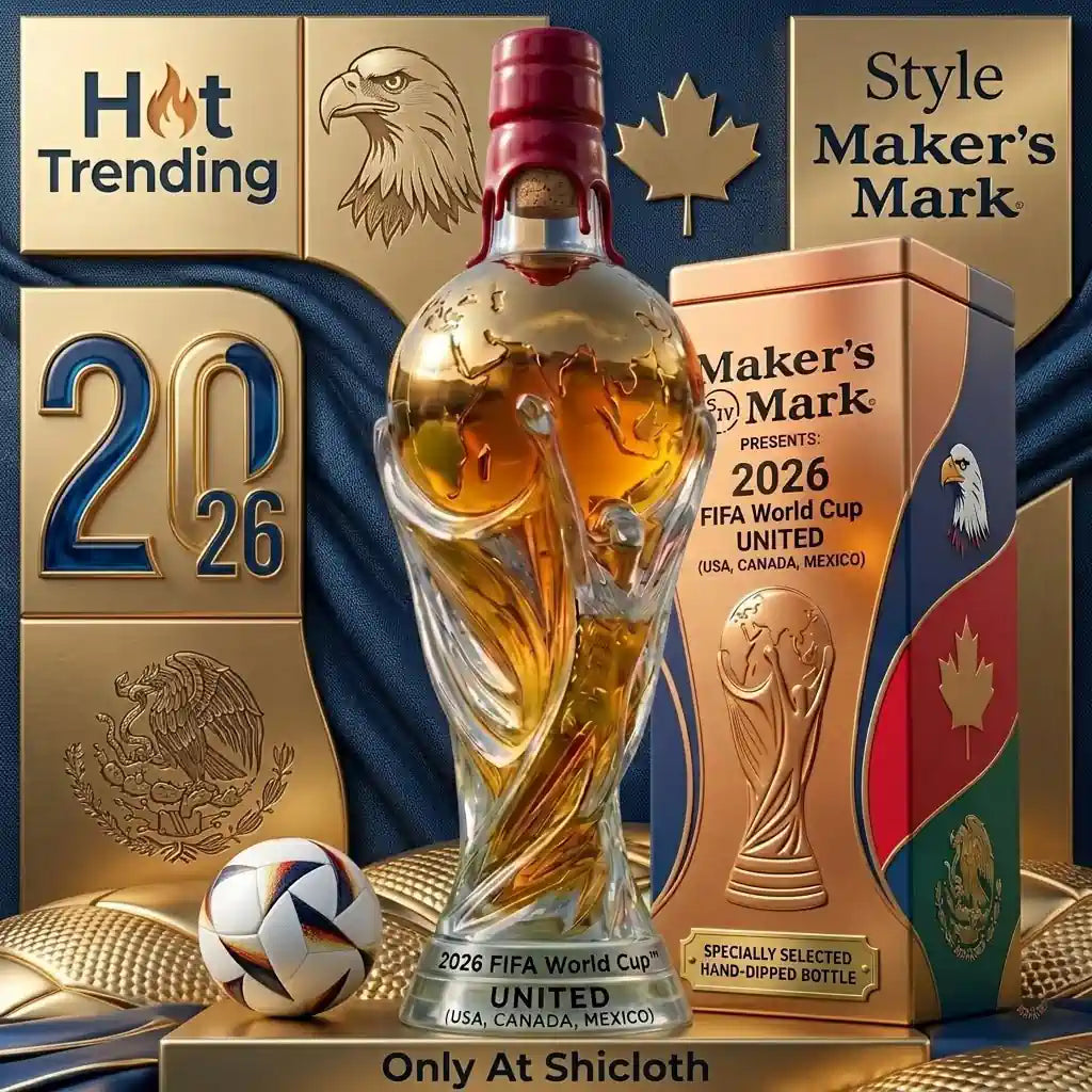 Speciale editie whiskyfles van het FIFA Wereldkampioenschap 2026