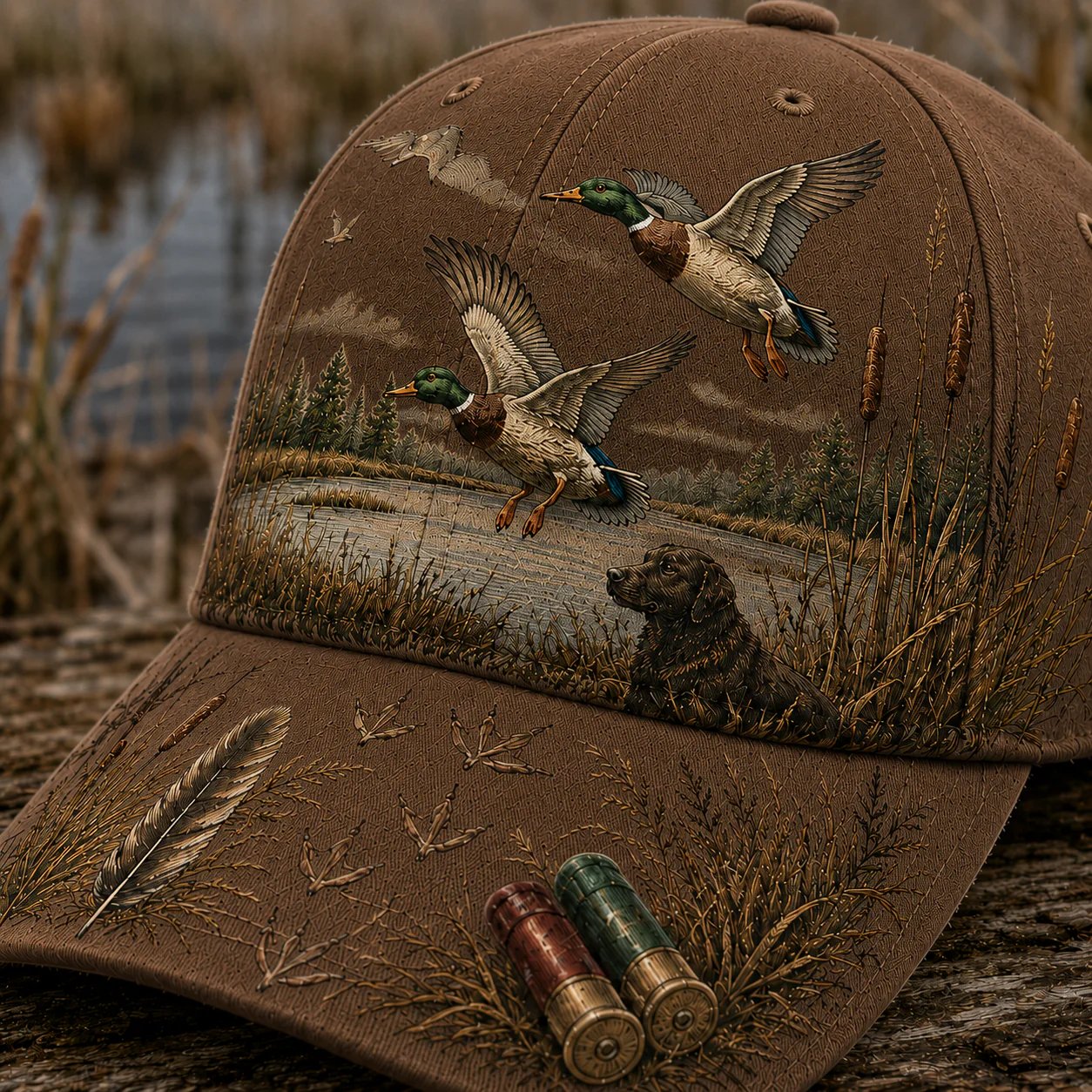 💥 SPECIELT TILBUD 50% RABAT -🦆 WILD & READY-HAT TIL ANDEJAGT - 100% BOMULD