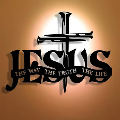 (🎁Viimeinen päivä -49% ALE)🔥 Jeesus & Risti -seinätaide - ⌛Rajoitetu Manuaalisesti Valmistettu Sarja