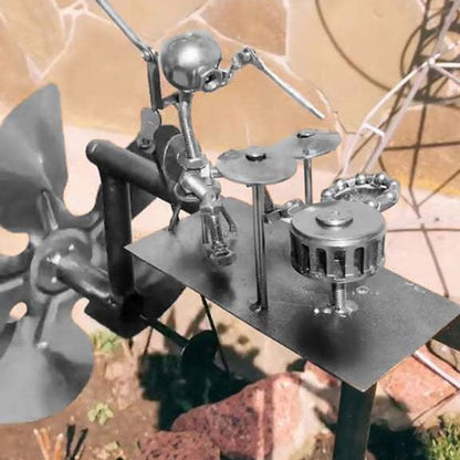 🔥Viimeisen päivän kampanja 49% pois🥁🎸Käsintehty metallinen tuulimylly rock-yhtyeille✨
