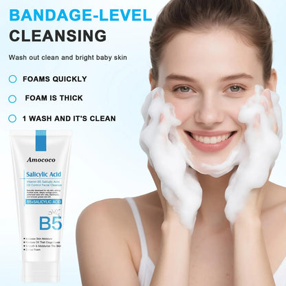 B5 Facial Cleanser with B5 Face Cream: gentle cleansing without tightness, deep hydration and soothing, long-lasting moisturization for soft, smooth and healthy skin.