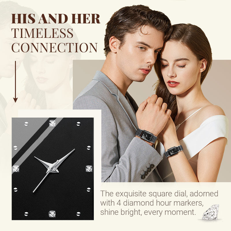 ⌚Fashion Keramisk Kvadratisk Quartz Ur
