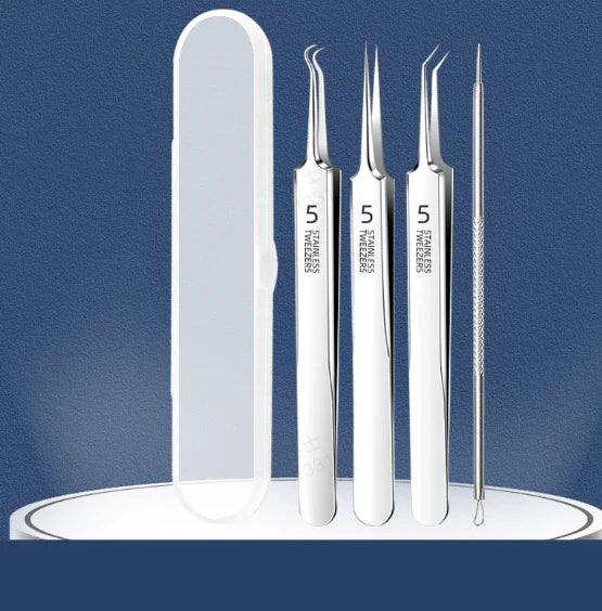 🔥VUODEN 2025 KOMEAT MYYNNTI🔥 Ruostumattomasta teräksestä valmistettu mustapääpoistotyökalujen sarja