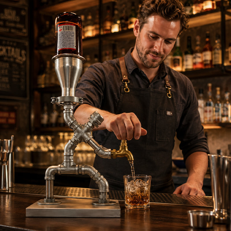 Industriel Stil Gravitations-Juicedispenser