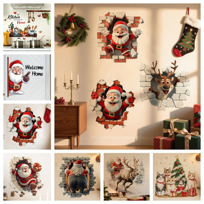 🎁Julesalg Kun 99 kr!!🔥🎅Kreativt Julevægklistermærke