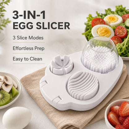 3-in-1 Multifunctional Egg Slicer & Dicer - Perfect for Salads & Garnishes 🥚🔪