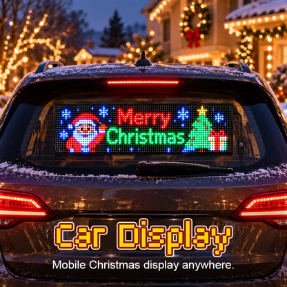 🎄 Animeret jule-LED-display til bilen