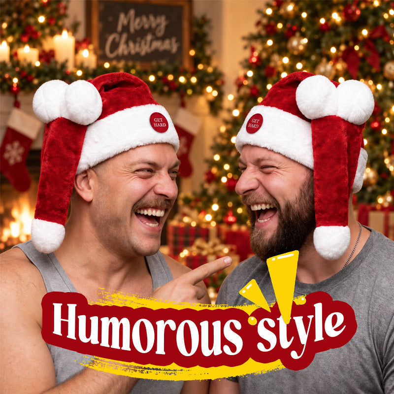 🎅 Funny Moving Santa Hat – Sjovt julefrokost-accessory 🎄