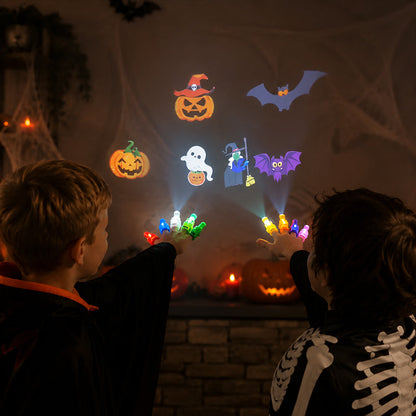 🎃 Halloween Finger-Projektionslys – Uhyggelig sjov lige ved hånden