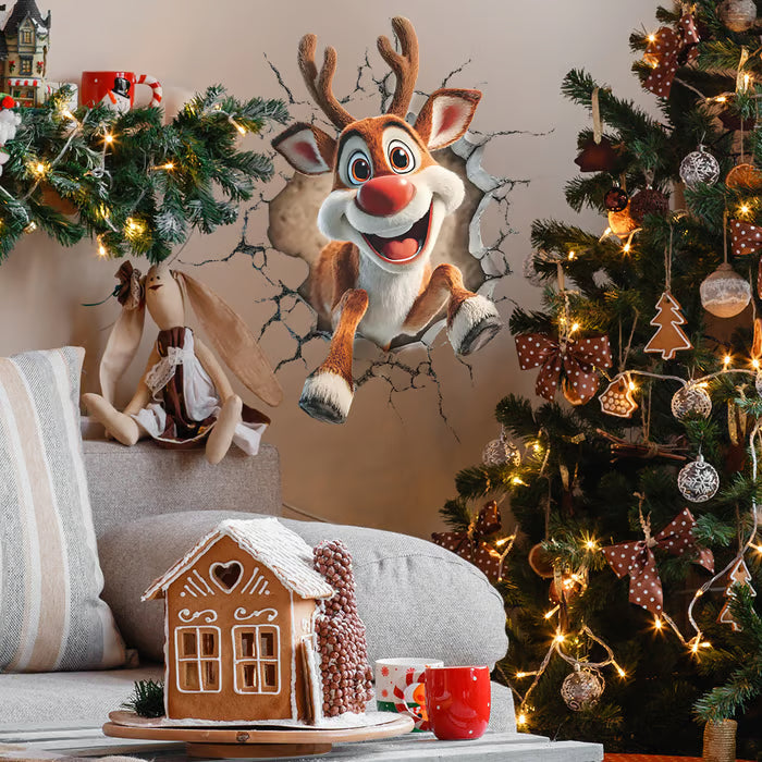 🎁Julesalg Kun 99 kr!!🔥🎅Kreativt Julevægklistermærke