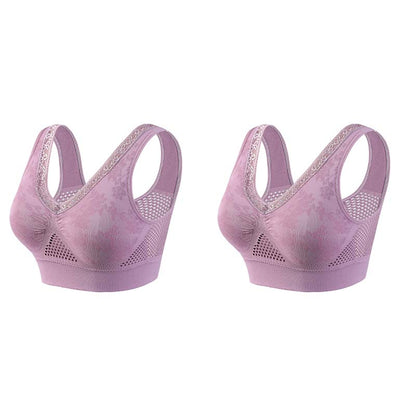 🏆 Sidste dag med specialpris 89 kr. ! 💐 Køb én, få én gratis 🎁 🌸 Komfortabel løfte-bh i ren bomuld uden lukning