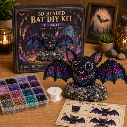 🧵✨ Små 3D Perledyr DIY-kreativt Sæt