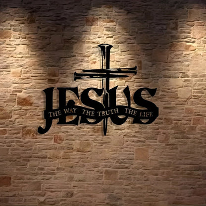 (🎁Viimeinen päivä -49% ALE)🔥 Jeesus & Risti -seinätaide - ⌛Rajoitetu Manuaalisesti Valmistettu Sarja