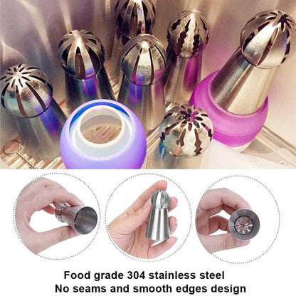 Työkalusarja kakun koristeluun (22 kpl/9 kpl)/Tool set for cake decorating (22 pcs/9 pcs)