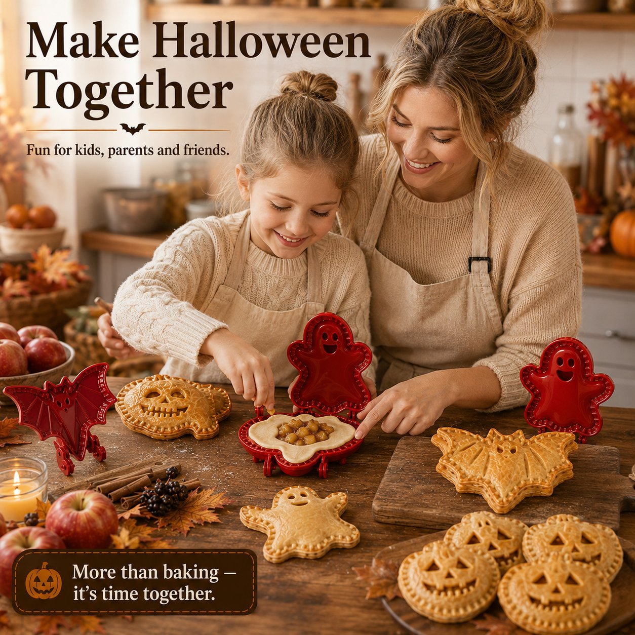 🎃 8-Delers Halloween Mini Håndtærte Formsæt